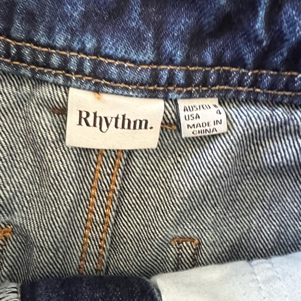 Rhythm Blue Straight Leg Jeans - size 4 - Picture 4 of 4